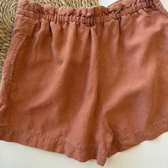 Wilfred Linen‎ Burnt Orange Drawstring Shorts Size XS - Picture 7 of 10